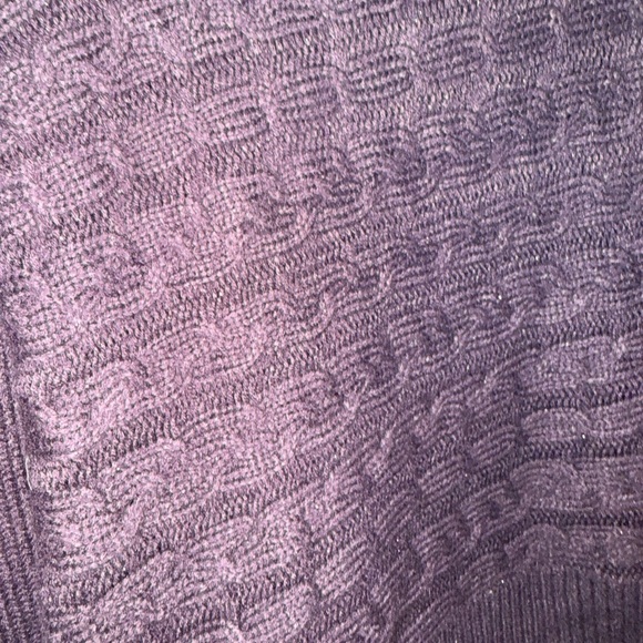Simply Vera Vera Wang Deep Purple Sparkle Cowl Neck Sweater, Cozy, Warm, Sz Sm - Picture 3 of 8